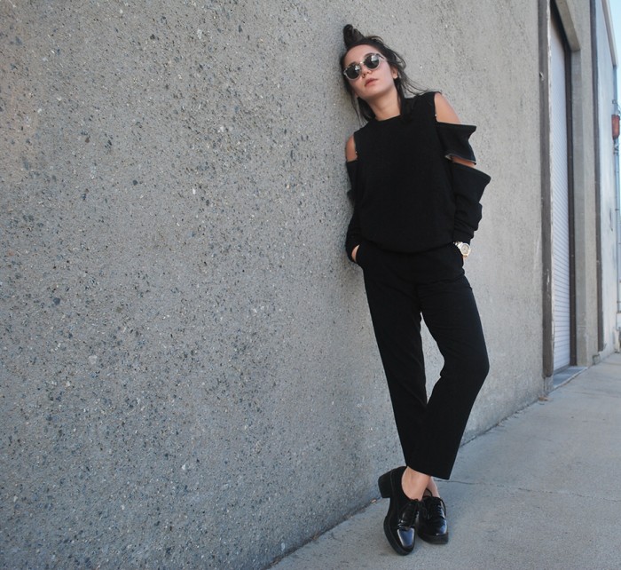 j brand zip sweater helmut lang sheer jil sander trouwers retrosuperfuture shades